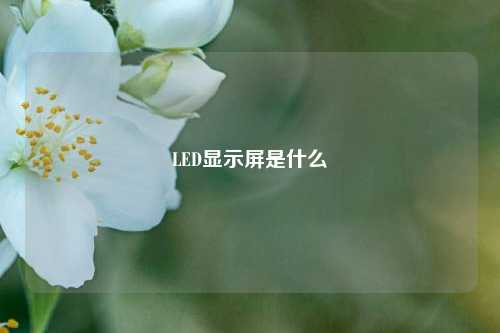 LED显示屏是什么