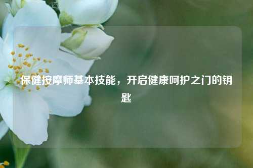 保健按摩师基本技能，开启健康呵护之门的钥匙