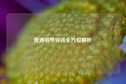 普通钢琴价钱全方位解析