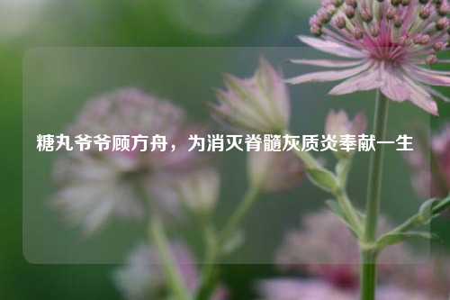 糖丸爷爷顾方舟，为消灭脊髓灰质炎奉献一生