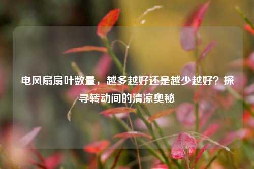 电风扇扇叶数量，越多越好还是越少越好？探寻转动间的清凉奥秘