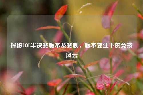 探秘LOL半决赛版本及赛制，版本变迁下的竞技风云
