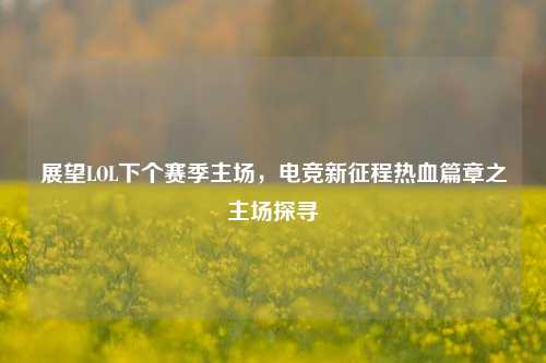 展望LOL下个赛季主场，电竞新征程热血篇章之主场探寻