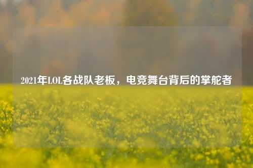 2021年LOL各战队老板，电竞舞台背后的掌舵者