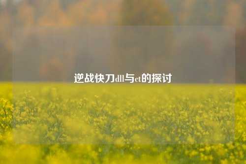 逆战快刀dll与ct的探讨