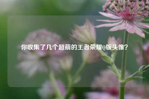 你收集了几个超萌的王者荣耀Q版头像？