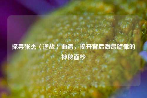探寻张杰〈逆战〉曲谱，揭开背后激昂旋律的神秘面纱