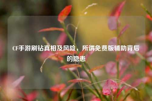 CF手游刷钻真相及风险，所谓免费版辅助背后的隐患
