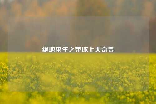 绝地求生之带球上天奇景