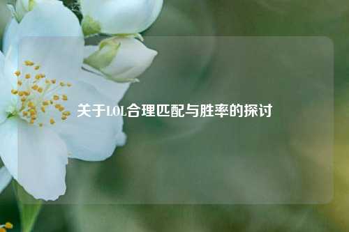 关于LOL合理匹配与胜率的探讨