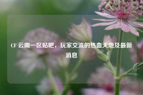 CF 云南一区贴吧，玩家交流的热血天地及最新消息