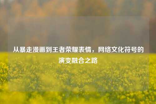 从暴走漫画到王者荣耀表情,网络文化符号的演变融合之路