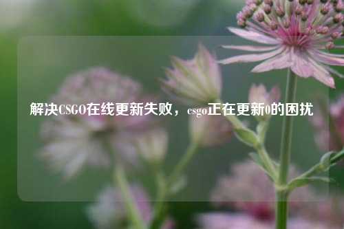解决CSGO在线更新失败,csgo正在更新0的困扰