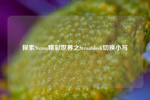 探索Steam精彩世界之Steamdeck切换小写