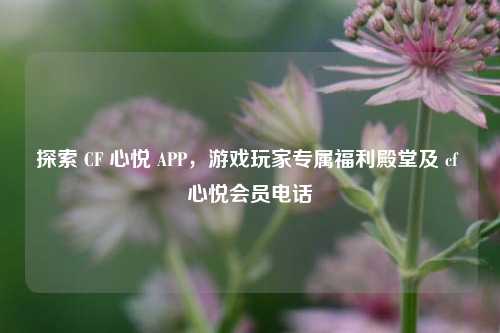 探索 CF 心悦 APP,游戏玩家专属福利殿堂及 cf 心悦会员电话