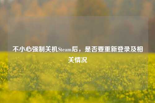 不小心强制关机Steam后，是否要重新登录及相关情况