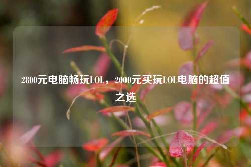 2800元电脑畅玩LOL,2000元买玩LOL电脑的超值之选