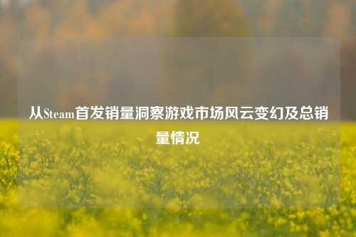 从Steam首发销量洞察游戏市场风云变幻及总销量情况