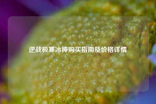 逆战极寒冰神购买指南及价格详情