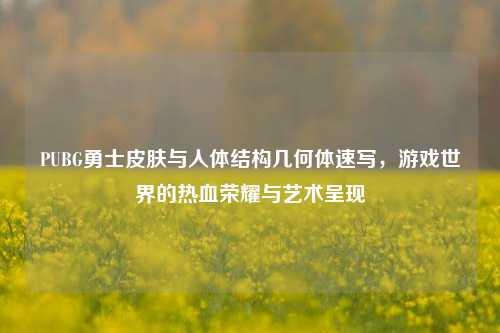 PUBG勇士皮肤与人体结构几何体速写，游戏世界的热血荣耀与艺术呈现