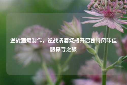 逆战酒瘾制作,逆战清酒烧瓶开启独特风味佳酿探寻之旅