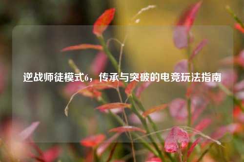 逆战师徒模式6，传承与突破的电竞玩法指南