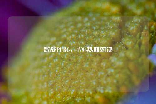 激战PUBG，4V96热血对决