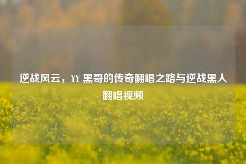 逆战风云，YY 黑哥的传奇翻唱之路与逆战黑人翻唱视频