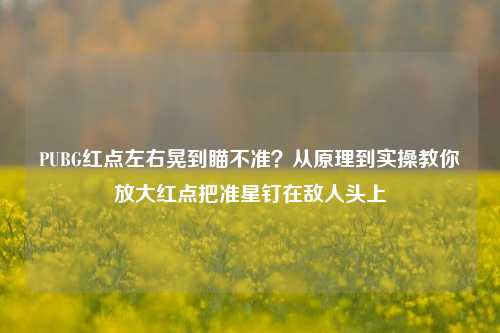 PUBG红点左右晃到瞄不准?从原理到实操教你放大红点把准星钉在敌人头上