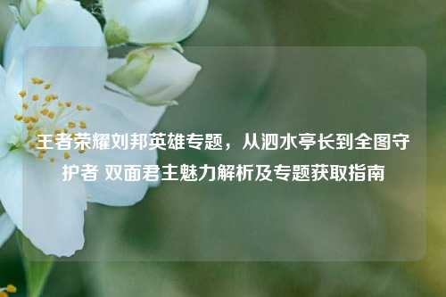 王者荣耀刘邦英雄专题，从泗水亭长到全图守护者 双面君主魅力解析及专题获取指南