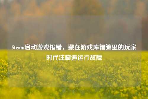 Steam启动游戏报错，藏在游戏库褶皱里的玩家时代注脚遇运行故障