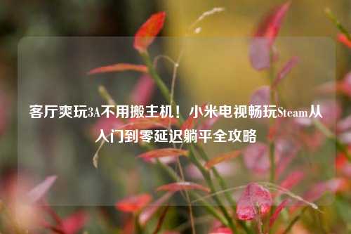 客厅爽玩3A不用搬主机!小米电视畅玩Steam从入门到零延迟躺平全攻略