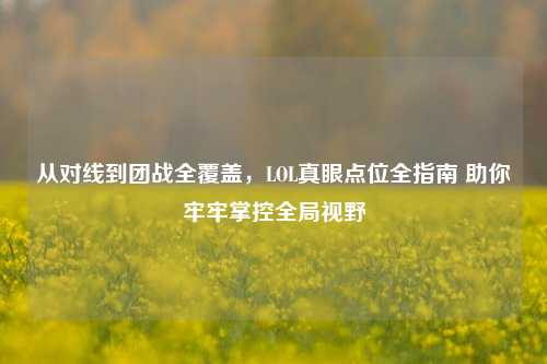 从对线到团战全覆盖，LOL真眼点位全指南 助你牢牢掌控全局视野