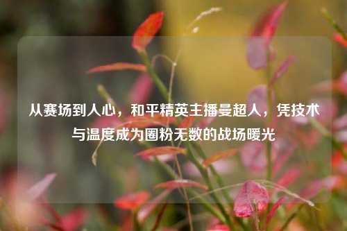 从赛场到人心，和平精英主播曼超人，凭技术与温度成为圈粉无数的战场暖光