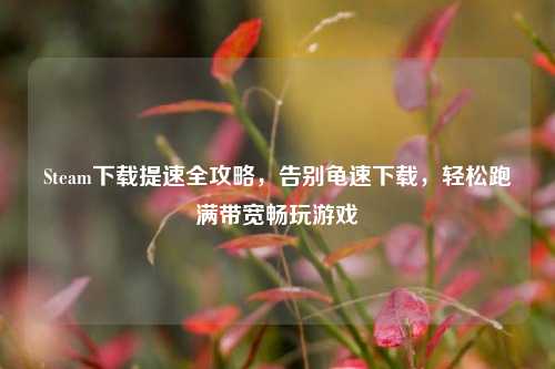 Steam下载提速全攻略，告别龟速下载，轻松跑满带宽畅玩游戏