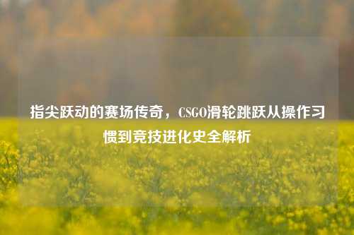 指尖跃动的赛场传奇，CSGO滑轮跳跃从操作习惯到竞技进化史全解析