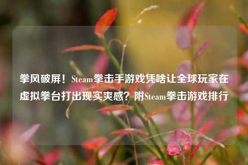 拳风破屏!Steam拳击手游戏凭啥让全球玩家在虚拟拳台打出现实爽感?附Steam拳击游戏排行